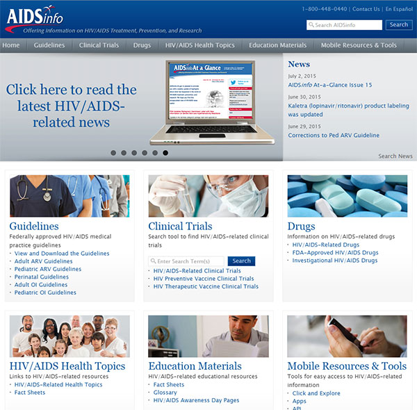 Aids info website